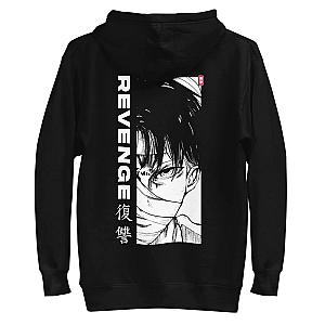 Attack On Titan Hoodies – Levi Revenge Print Back Pullover Hoodie