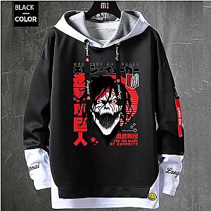 Attack On Titan Hoodies – Eren Titan Attack on Titan Patchwork Streetwear Hoodie