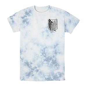 Attack On Titan Shirts - Logo Corner Scout Regiment Tie-Dye T-Shirt