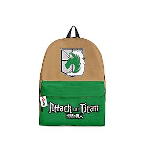 Attack On Titan Backpacks - Military Police Brigade Green Anime Backpack