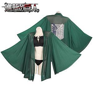 Attack On Titan Bikini - Survey Corps Swimwear Cloak Beach Bikini