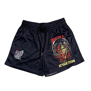 Attack On Titan Shorts - Titan Logo Wing Freedom Summer Fitness Shorts