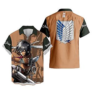 Attack On Titan Hawaiian T-shirts - Mikasa Ackerman Hawaiian T-shirt IP2006