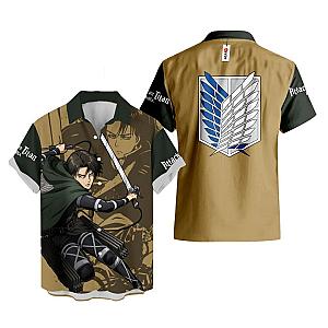 Attack On Titan Hawaiian T-shirts - Levi Ackerman Hawaiian T-shirt IP2006