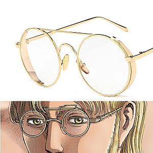 Attack on Titan Cosplay - Zeke Jaeger Steampunk Style Mirror Round Glasses