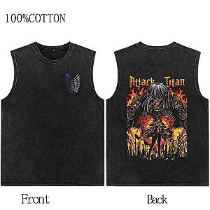 AOT Acid Wash Tanktop Fight Battle