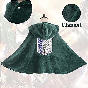 Attack On Titan Hoodies – Survey Corps Cloak Flannel Hoodie