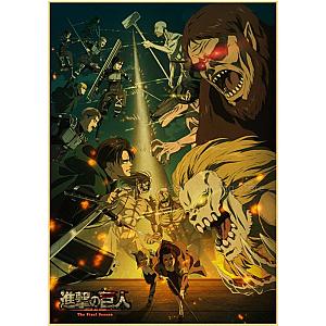 Attack On Titan Posters - Attack On Titan Fight Battle Anime Poster Decor