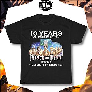 Attack On Titan T-shirts - Attack On Titan 10 Years T-shirt