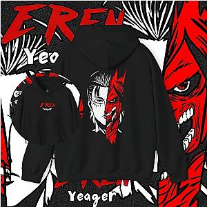 Attack On Titan Hoodies – Eren Yeager Attack on Titan Anime Pullover Hoodie