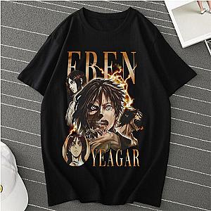 Attack On Titan T-shirts - Eren Yeagar Anime Harajuku T-shirt