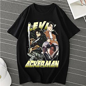 Attack On Titan T-shirts - Levi Ackerman Anime Harajuku T-shirt