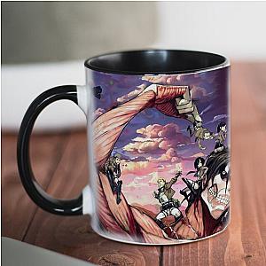 Attack On Titan Mugs - AOT Fighting Art Print Ceramic Mug