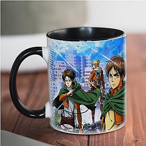 Attack On Titan Mugs - AOT Drawing Print White Ceramic Mug