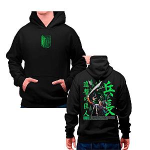 Attack On Titan Hoodies – Levi Ackerman Fight Pullover Hoodie