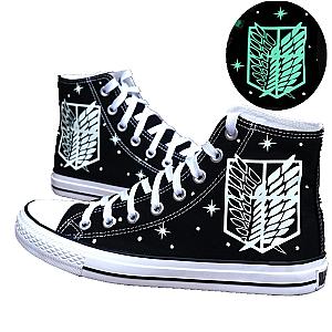 Attack On Titan Shoes - Noctilucent Casual Canvas Hight-Top