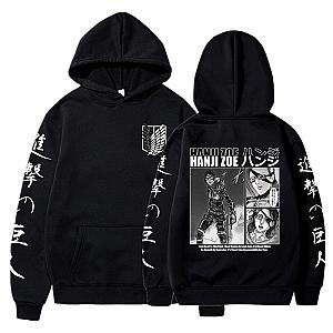 Attack On Titan Hoodies - Manga Hanji Zoe Cozy Tops Unisex Hoodies