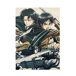 Attack On Titan Posterss -  Eren Yeager And Levi Ackerman