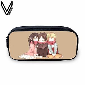 Attack On Titan Pencil Cases - Eren Armin Mikasa Chibi Pencil Case