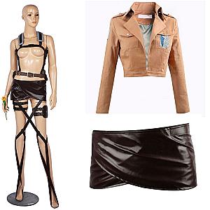 Attack On Titan Cosplay -  Eren Jaeger And Mikasa Ackerman Costume