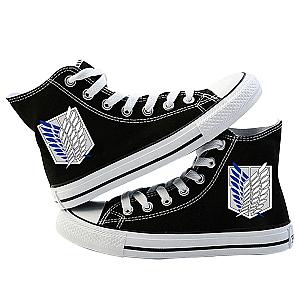 Attack On Titan Shoes - Cosplay Casual Platform High Top Converse