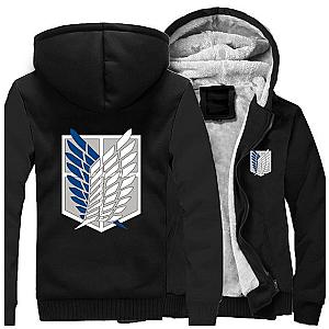 Attack On Titan Jackets - Scout Regiment Emblem Thick Jacket