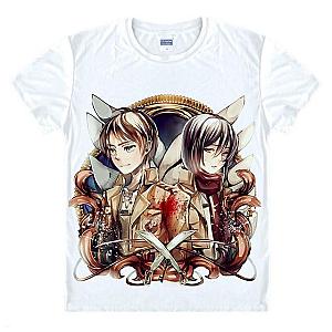 Attack On Titan T-shirts - Eren and Mikasa T-shirts