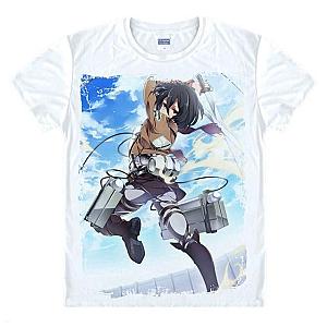 Attack On Titan T-shirts - Mikasa in Action T-shirts