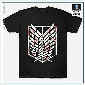 Attack On Titan T-shirts - Scouting Legion Floral T-shirt