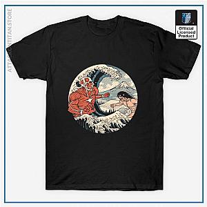 Attack On Titan T-shirts - Merch -Titan Japanese Old Art Illustration T-shirt