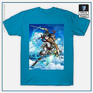 Attack On Titan T-shirts - Mikasa Ackerman Fight Illustration Custom Art T-shirt