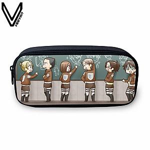 Attack On Titan Pencil Cases -  Attack On Titan Learning Chibi Pencil Case