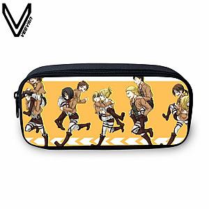 Attack On Titan Pencil Cases -  Attack On Titan Yellow Poster Pencil Case