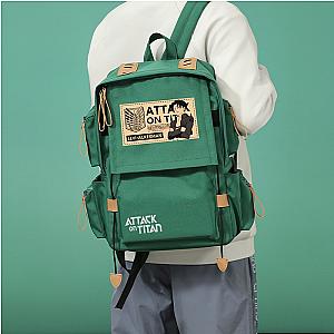 Attack On Titan Backpacks - Levi Ackerman Anime Students Travel Backpack