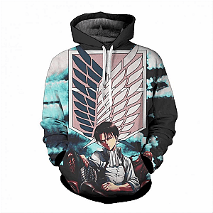 Attack On Titan Hoodies - 3D Captain Levi Hoodie