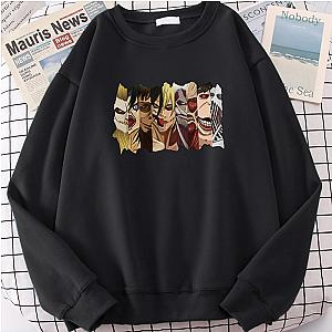 Attack On Titan Sweaters - AOT Titans Graphic Print Crewneck Sweatshirts