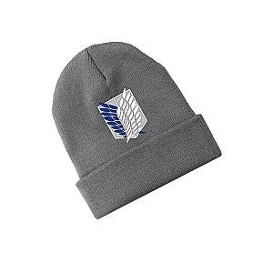 Attack On Titan Beanies -   Wings of Freedom Gray Beanie