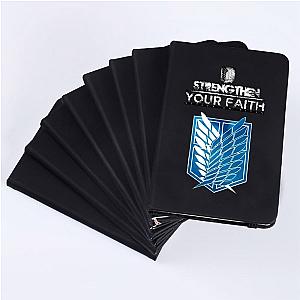 Attack On Titan Notebooks - Black PU Cover Lined Writing Pages Note