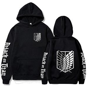 Attack On Titan Hoodies - Attack On Titan Shield Icon Casual Streetwear Hoodies