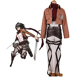 Attack on Titan Mikasa Ackerman Cosplay Costume