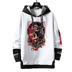 Attack On Titan Fake Two Piece Patchwork Print Hoodies