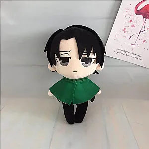 20CM Black Levi Ackerman Anime Attack on Titan Plush