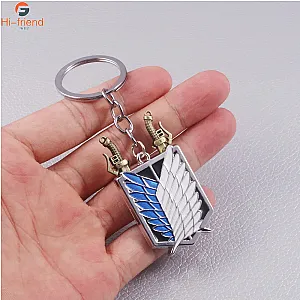Attack On Titan Wings of Liberty Freedom Scouting Legion Eren Keychain Pendant Jewelry
