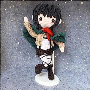 28cm Mikasa Attack on Titan Hand-knitted Plush