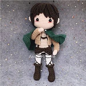 28cm Eren Attack on Titan Hand-knitted Plush