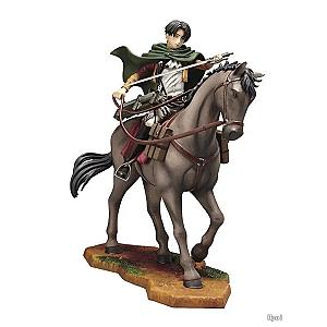 18cm Levi Attack on Titan Anime Horse Riding Action Figure Toys
