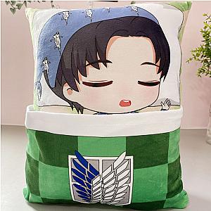 33cm Green Levi Sleeping Attack On Titan Pillow