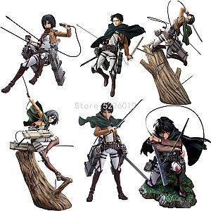 Attack on Titan Levi Ackerman Anime Mikasa Ackerman Action Figure Toys