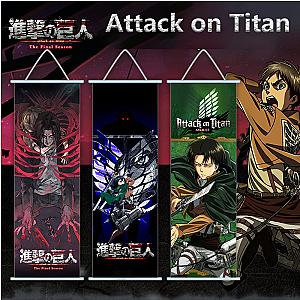 Attack on Titan Scroll Canvas Wall Hanging Painting