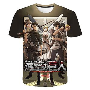 Attack On Titan Anime 3D Print Fashion Streetwear T-shirt